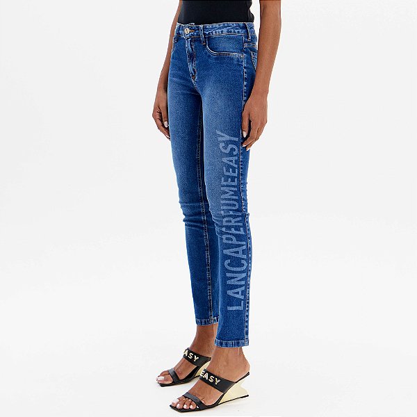 Calça Jeans Easy Lança Perfume Skinny Hgh Ou25 Azul Feminino