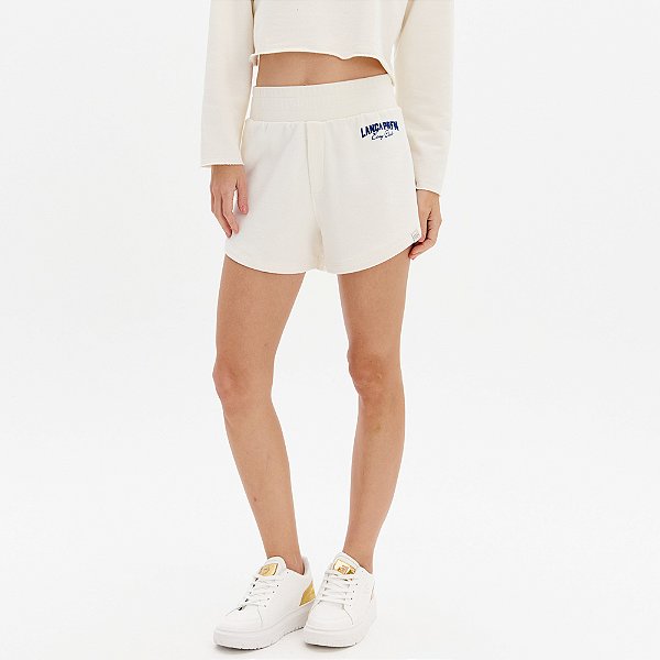 Shorts Easy Lança Perfume Ribana Ou25 Off White Feminino
