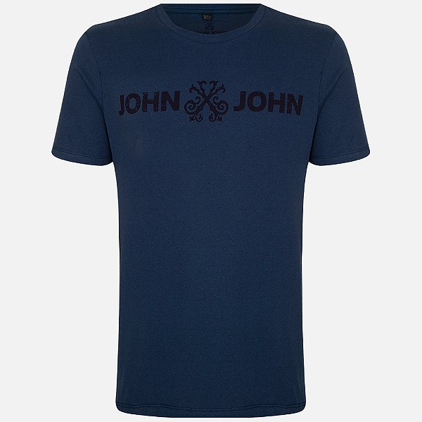 Camiseta John John Regular Basic Ou25 Azul Masculino