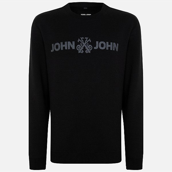 Moletom John John New Basic Ou25 Preto Masculino