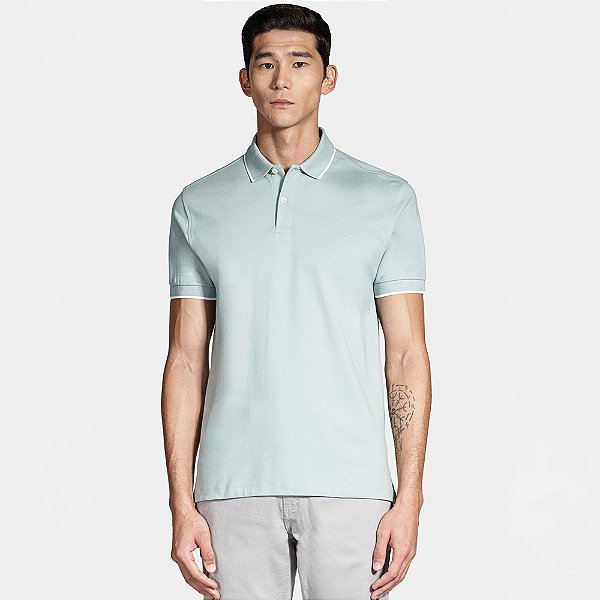 Camisa Polo Aramis Classic Friso In25 Verde Masculino