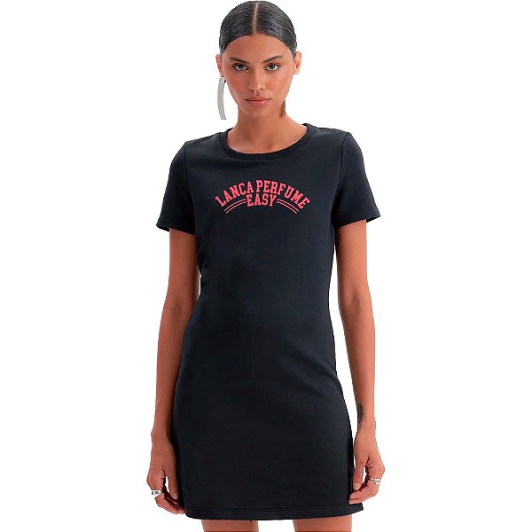 Vestido Lança Perfume T-Dress Ou25 Preto Feminino