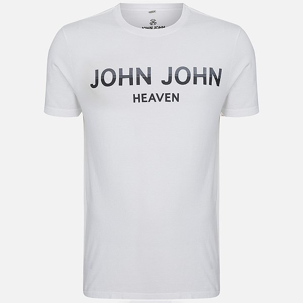 Camiseta John John Slim Double Tones Ou25 Branco Masculino