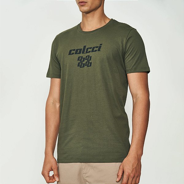 Camiseta Colcci Four Ou25 Verde Masculino