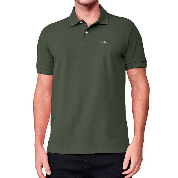 Camisa Polo Colcci Basic Ou25 Verde Masculino