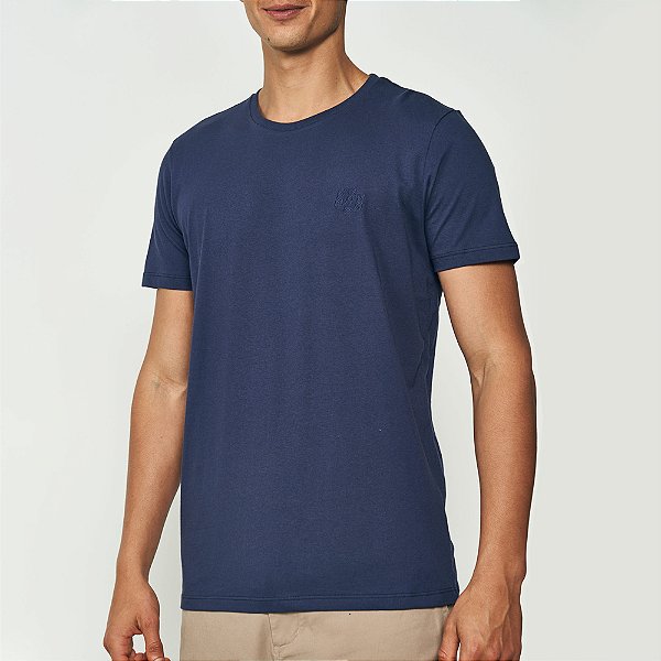 Camiseta Colcci Confort Ou25 Marinho Masculino