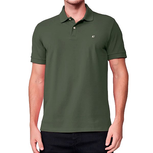 Camisa Polo Colcci Logo Ou25 Verde Masculino