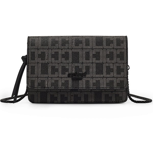 Bolsa Crossbody Colcci Monograma Ou25 Preto Feminino