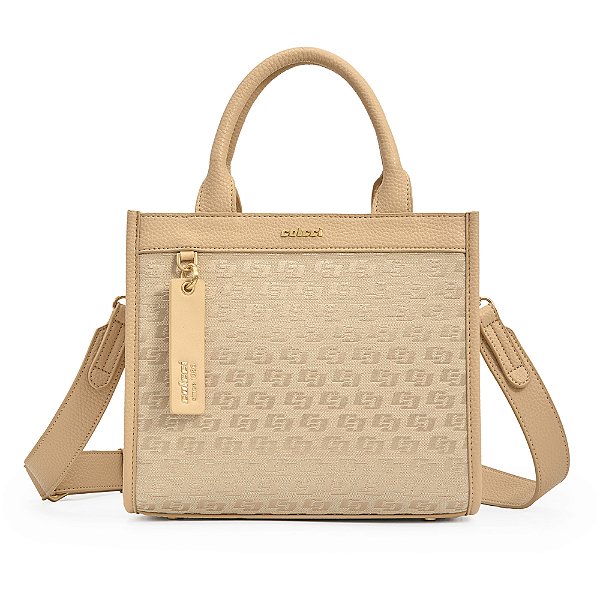 Bolsa Tote Colcci Logo Ou25 Off White Feminino