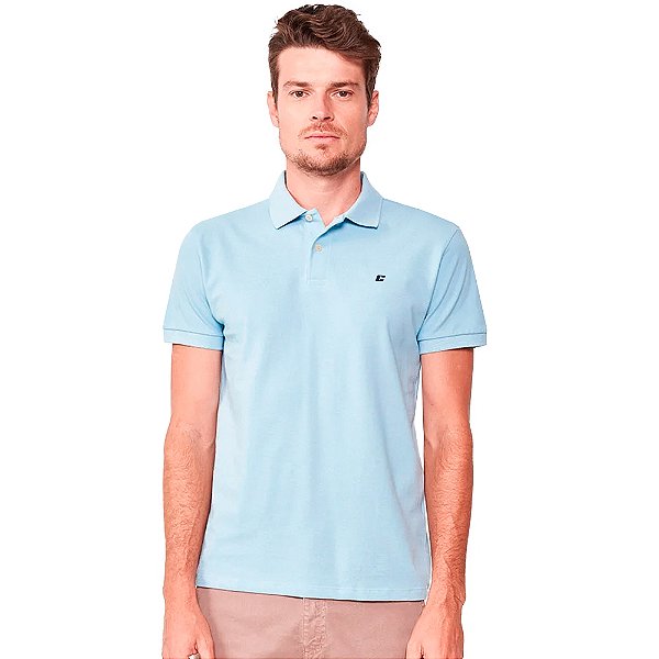 Camisa Polo Colcci Logo Ou25 Azul Masculino