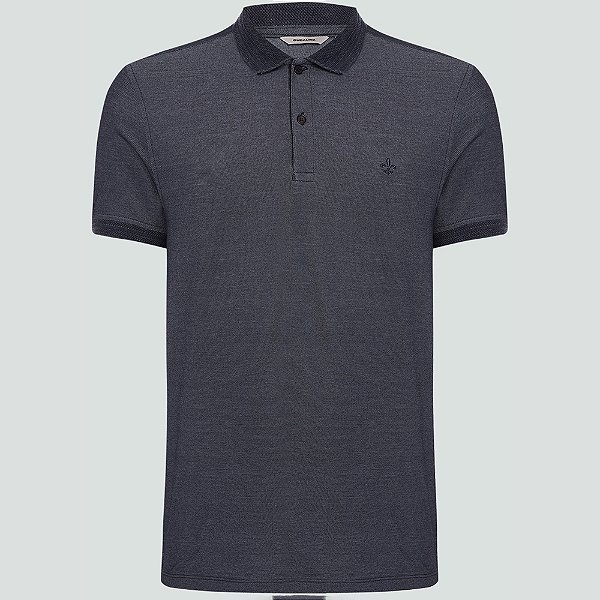 Camisa Polo Dudalina Piquet Binado Ou25 Azul Masculino