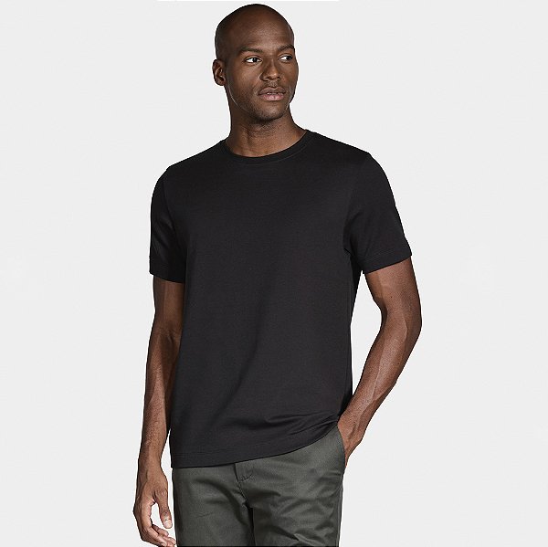 Camiseta Aramis Interlock Spandex Ou25 Preto Masculino