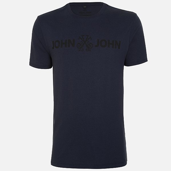 Camiseta John John Regular Basic Ou25 Marinho Masculino