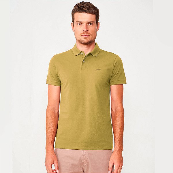 Camisa Polo Colcci Basic Ou25 Verde Biome Masculino