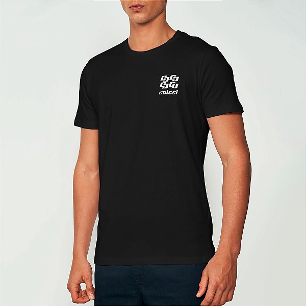 Camiseta Colcci Slim Minimalist Ou25 Preto Masculino