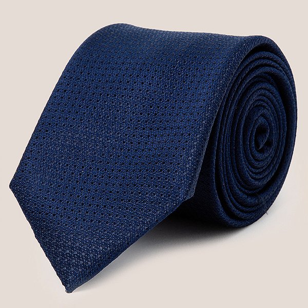 Gravata de Seda Dudalina Maquinetada In25 Preto Masculino