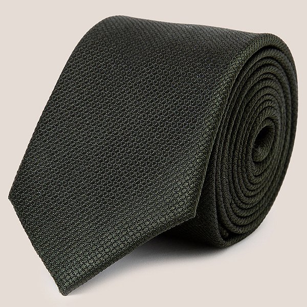 Gravata de Seda Dudalina Maquinetada In25 Verde Masculino