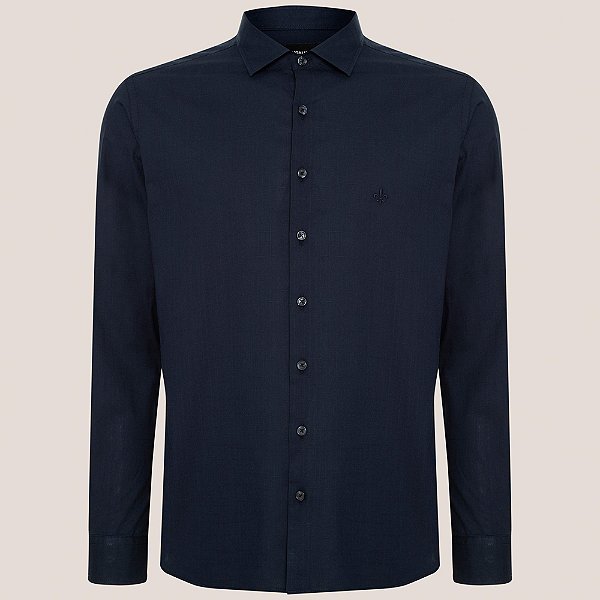 Camisa Dudalina Slim Flame In25 Marinho Masculino