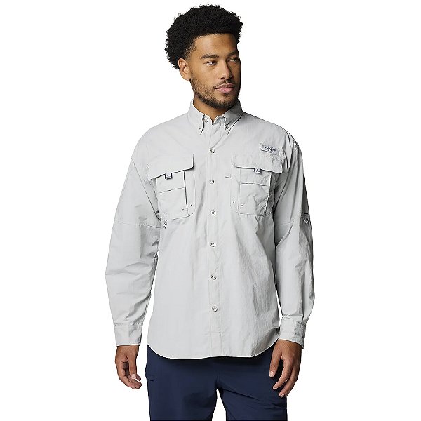 Camisa Columbia Bahama II Cinza Masculino