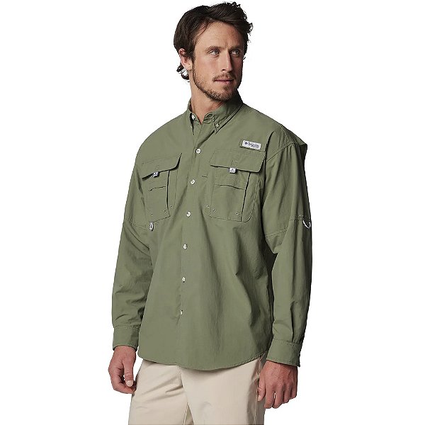 Camisa Columbia Bahama II Verde Masculino