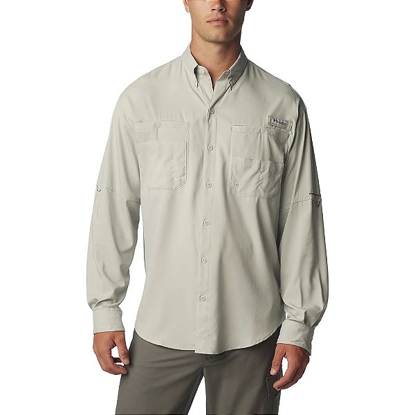 Camisa Columbia Tamiami II Cinza Masculino