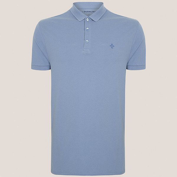 Camisa Polo Dudalina Essential Basic Ou25 Azul Masculino