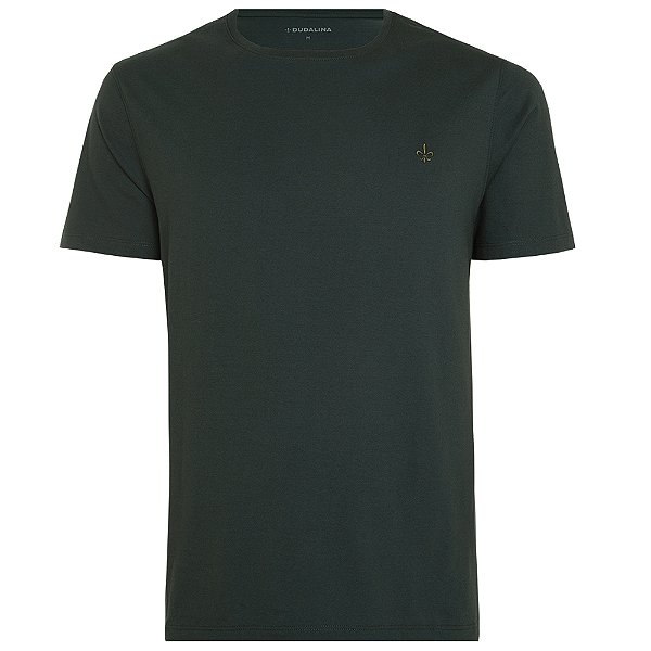 Camiseta Dudalina Essentials Ou25 Verde Masculino