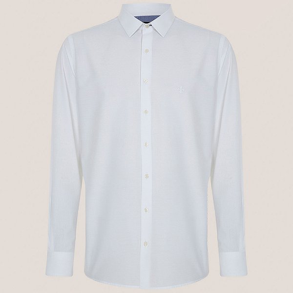 Camisa Dudalina Comfort Tricoline In25 Branco Masculino