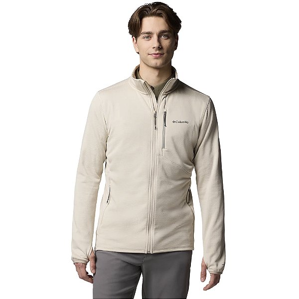 Jaqueta Columbia Park View Fleece Off White Masculino