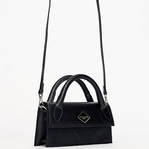 Bolsa Tote Easy Lança Perfume Resina Ou25 Preto Feminino