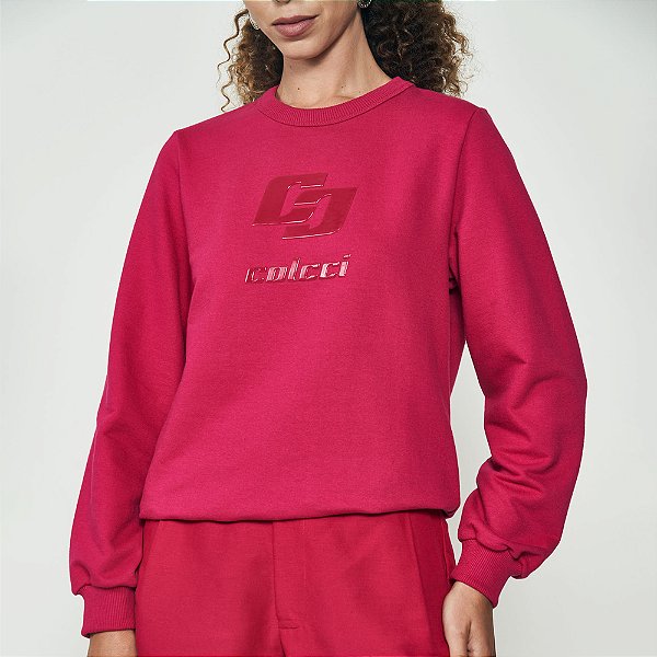 Moletom Colcci Comfy Ou25 Rosa Feminino