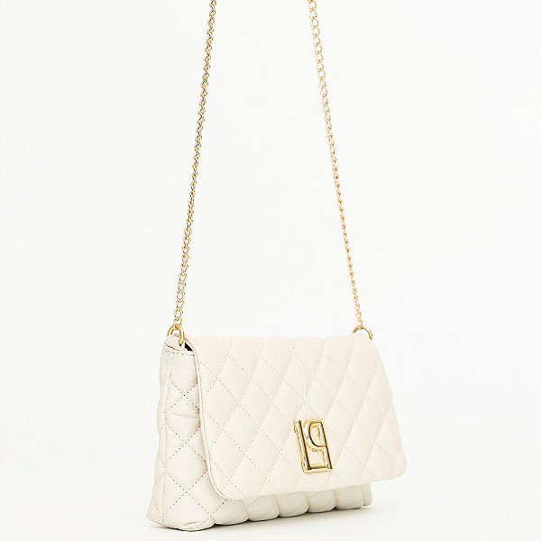 Bolsa Crossbody Lança Perfume Chains Ou25 Off White Feminino