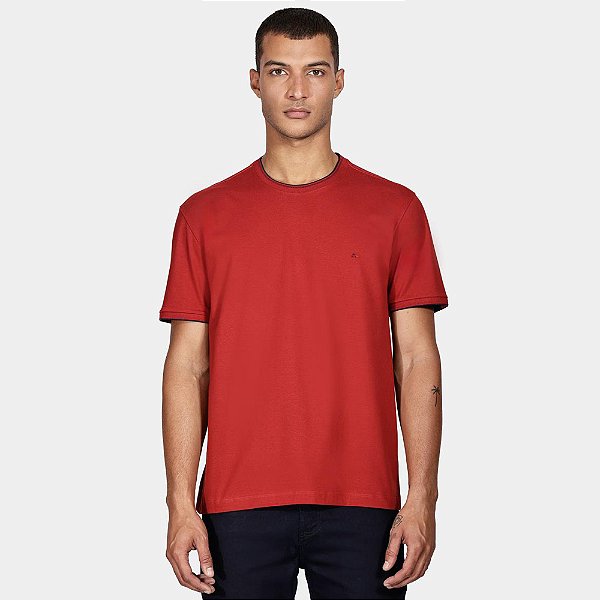 Camiseta Aramis Basic Friso Ou25 Vermelho Masculino