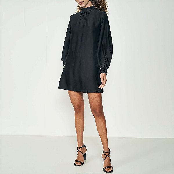 Vestido Curto Colcci Confort Ou25 Preto Feminino