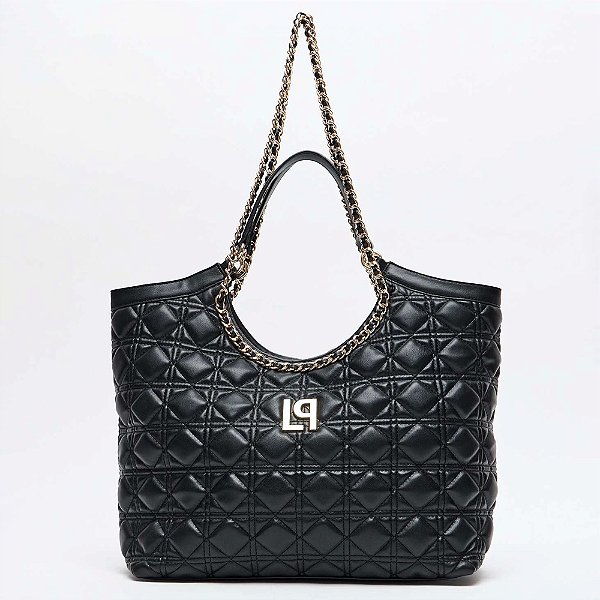 Bolsa Shopping Bag Lança Perfume Mate In25 Preto Feminino