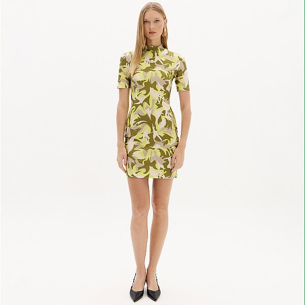 Vestido Curto Easy Lança Perfume In25 Verde Feminino