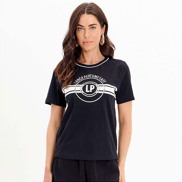 Camiseta Easy Lança Perfume Manga Curta In25 Preto Feminino