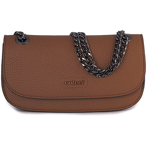 Bolsa Crossbody Colcci Chain In25 Marrom Feminino