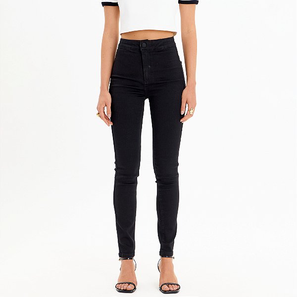 Calça Jeans Lança Perfume Jegging SH In25 Preto Feminino