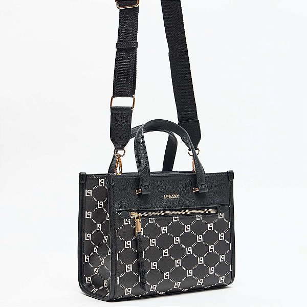 Bolsa Tote Easy Lança Perfume Monogr In25 Preto Feminino
