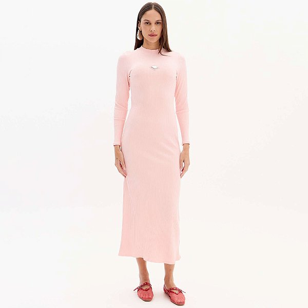 Vestido Super Midi Easy Lança Perfume Ml In25 Rosa Feminino