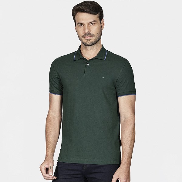 Camisa Polo Aramis Basica 4 Frisos Ou25 Verde Masculino