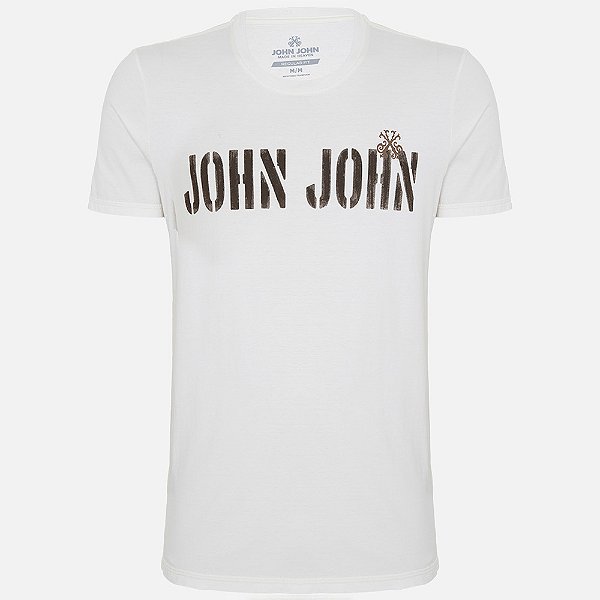 Camiseta John John Regular Old Ou25 Off White Masculino