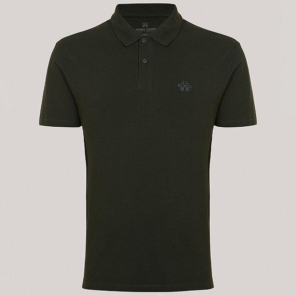 Camisa Polo John John Light Transfer In25 Verde Masculino