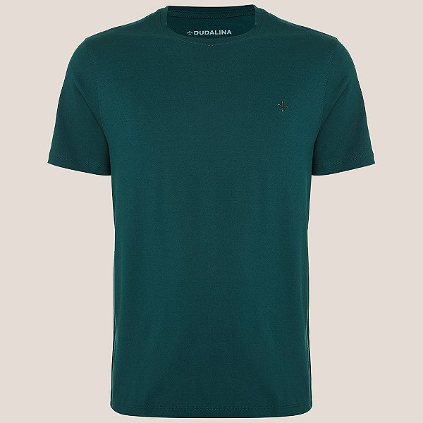 Camiseta Dudalina Essential Ou25 Verde Masculino