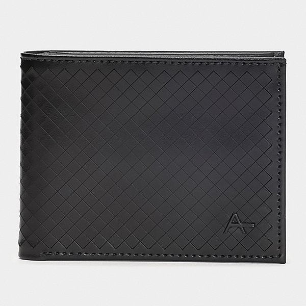 Carteira Couro Aramis Losango Preto Masculino