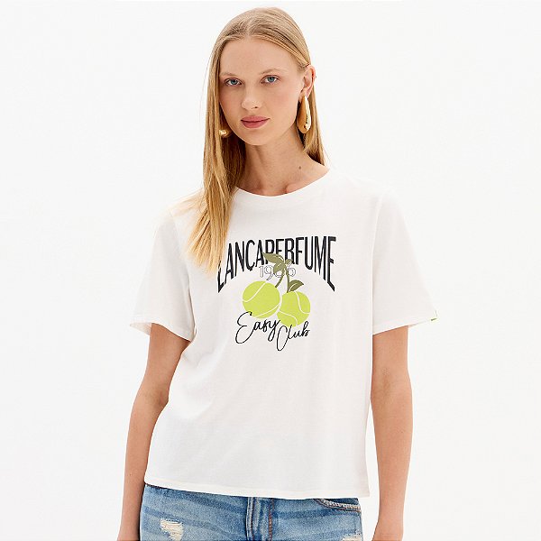 Camiseta Easy Lança Perfume Classico In25 Off White Feminino