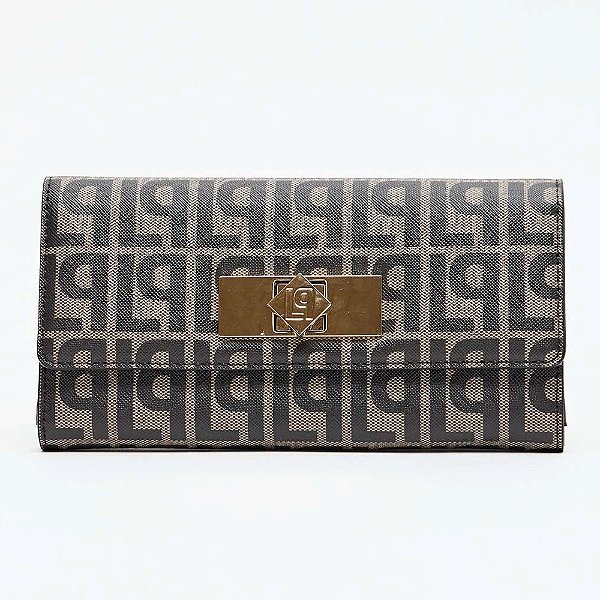 Carteira Lança Perfume Fecho In25 Preto Feminino