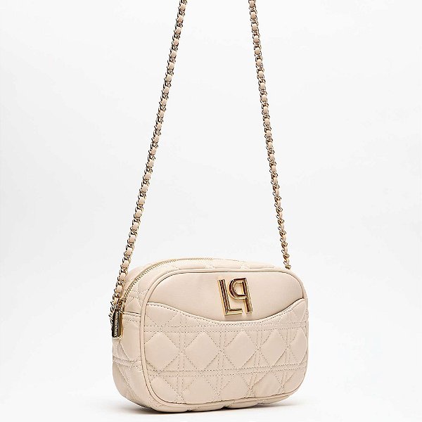 Bolsa Crossbody Lança Perfume Matelase In25 Bege Feminino