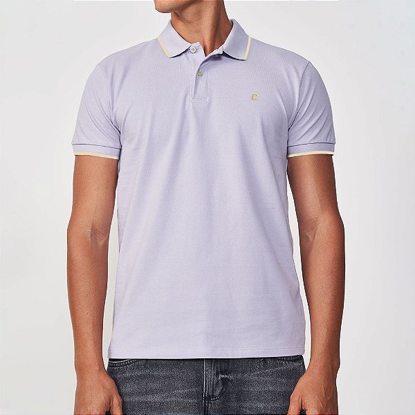 Camisa Polo Colcci Line In25 Roxo Masculino